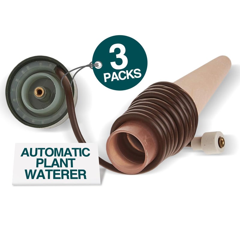Blumat Classic Self-Watering Stakes - Automatic Drip Irrigation System for Indoor Plant Watering & Outdoor - Water Drip Solution for Potted Plants - Slow Release Stakes, 3 Pack, wo Adapter - Image 2